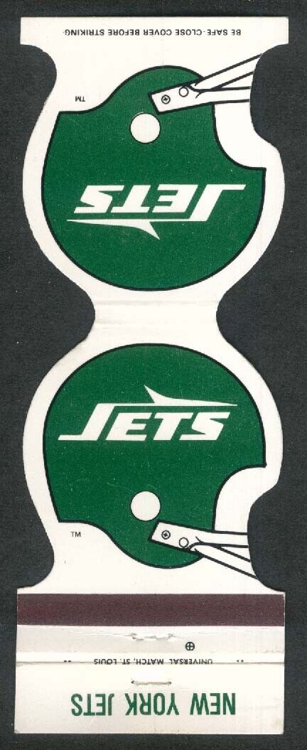 New York Jets Chelsea Groton Savings Bank 1983 Football Schedule matchcover