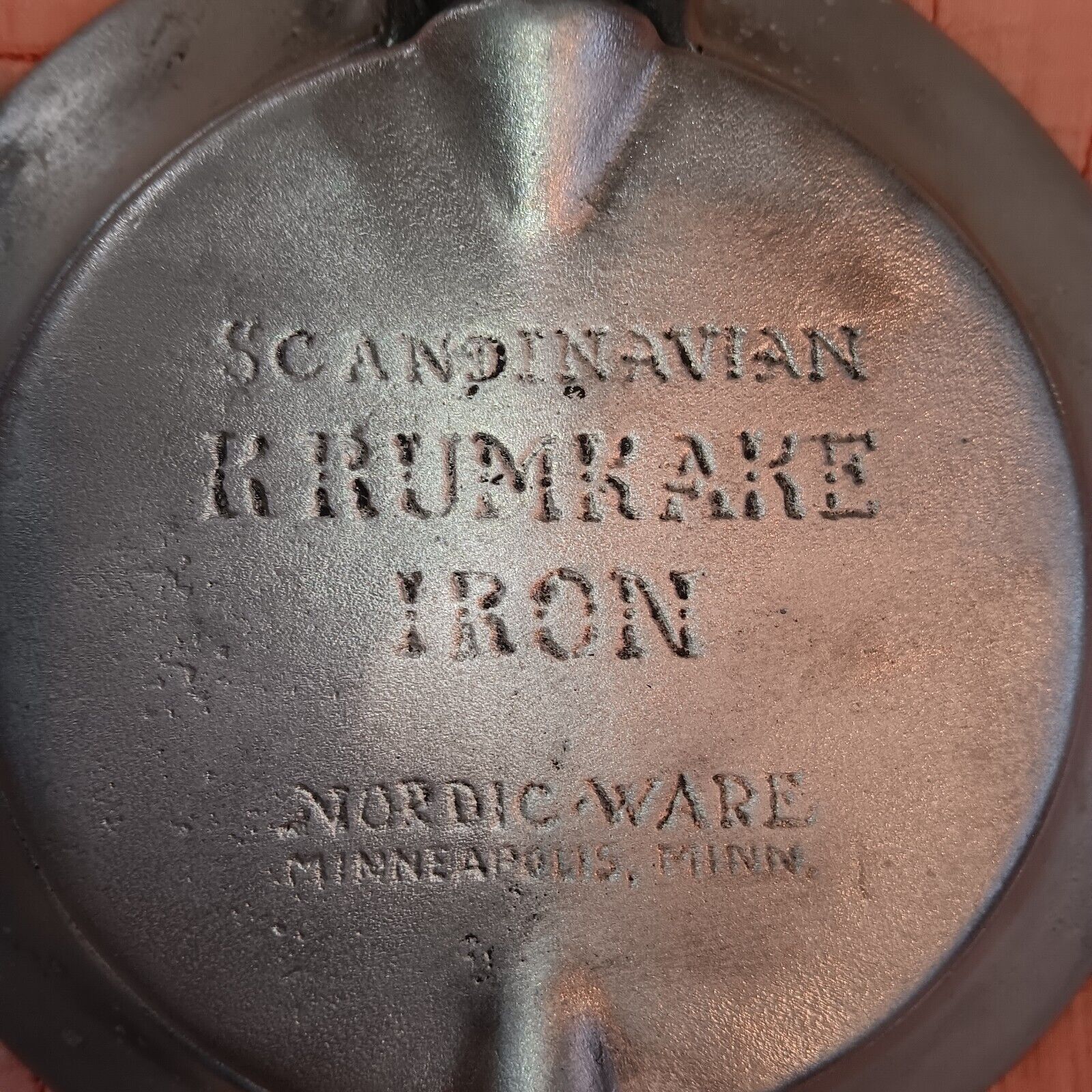 Vintage Original Nordic Ware Scandinavian Krumkake Iron with Base