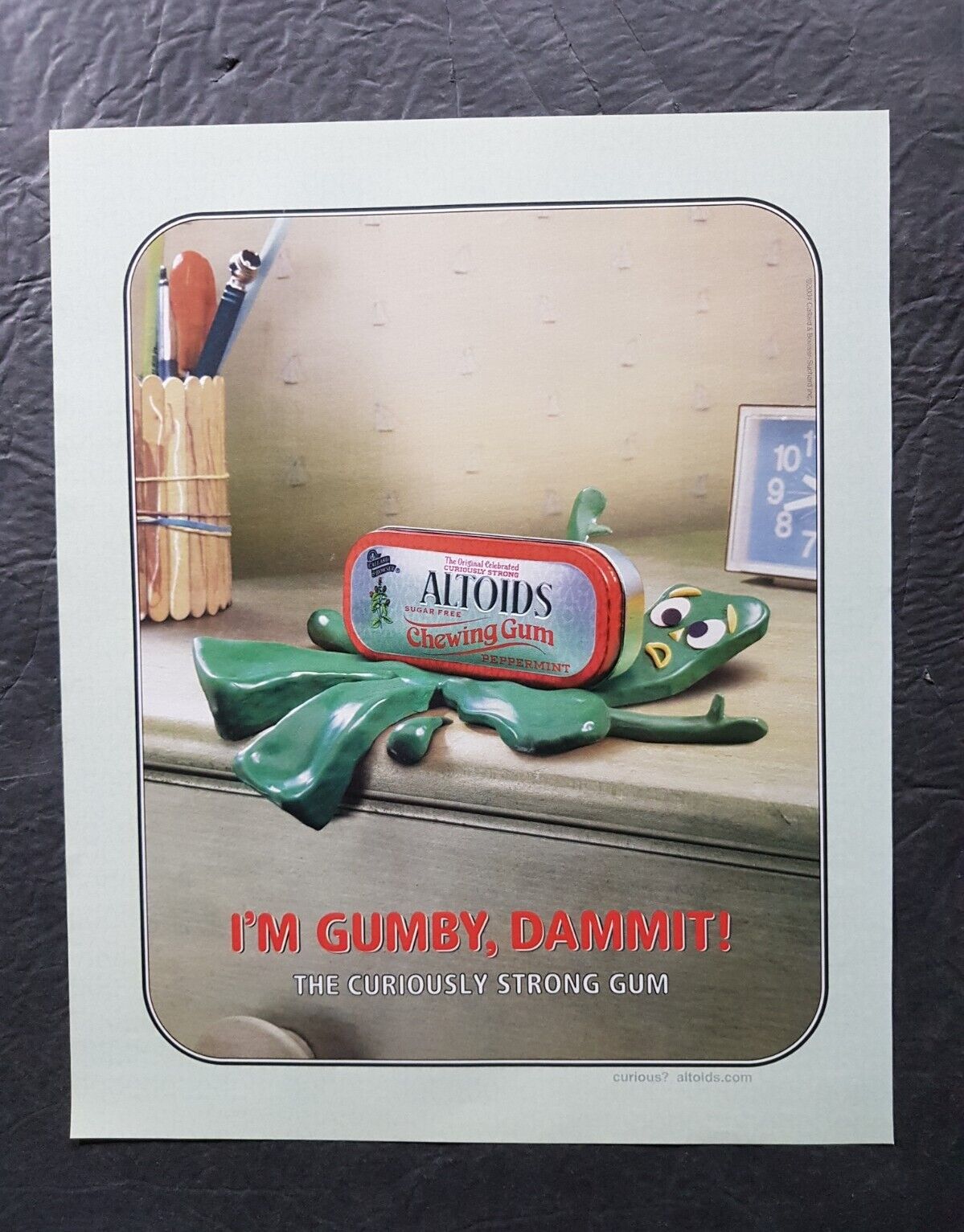 Gumby Altoids Promo Print Advertisement Vintage 2004