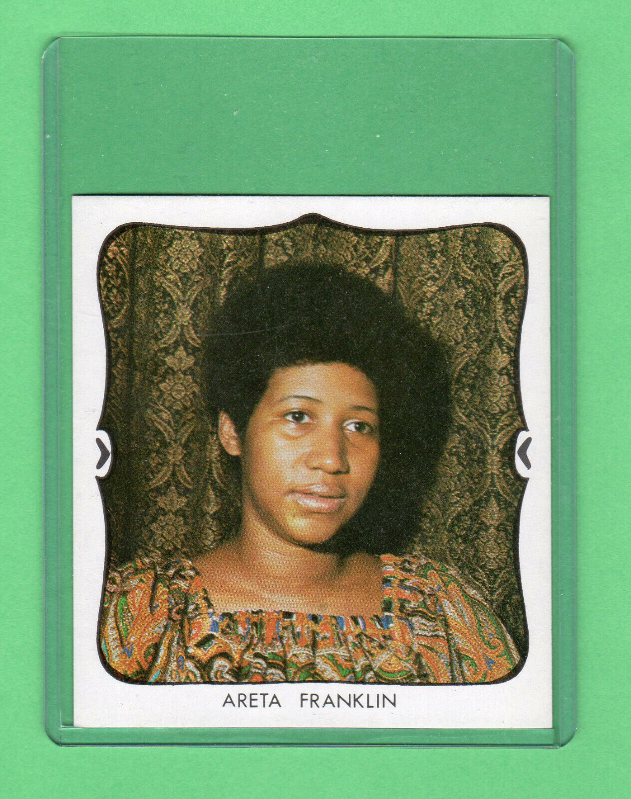 Aretha Franklin 1973 IPOP Spanish card  VERY Rare MINT