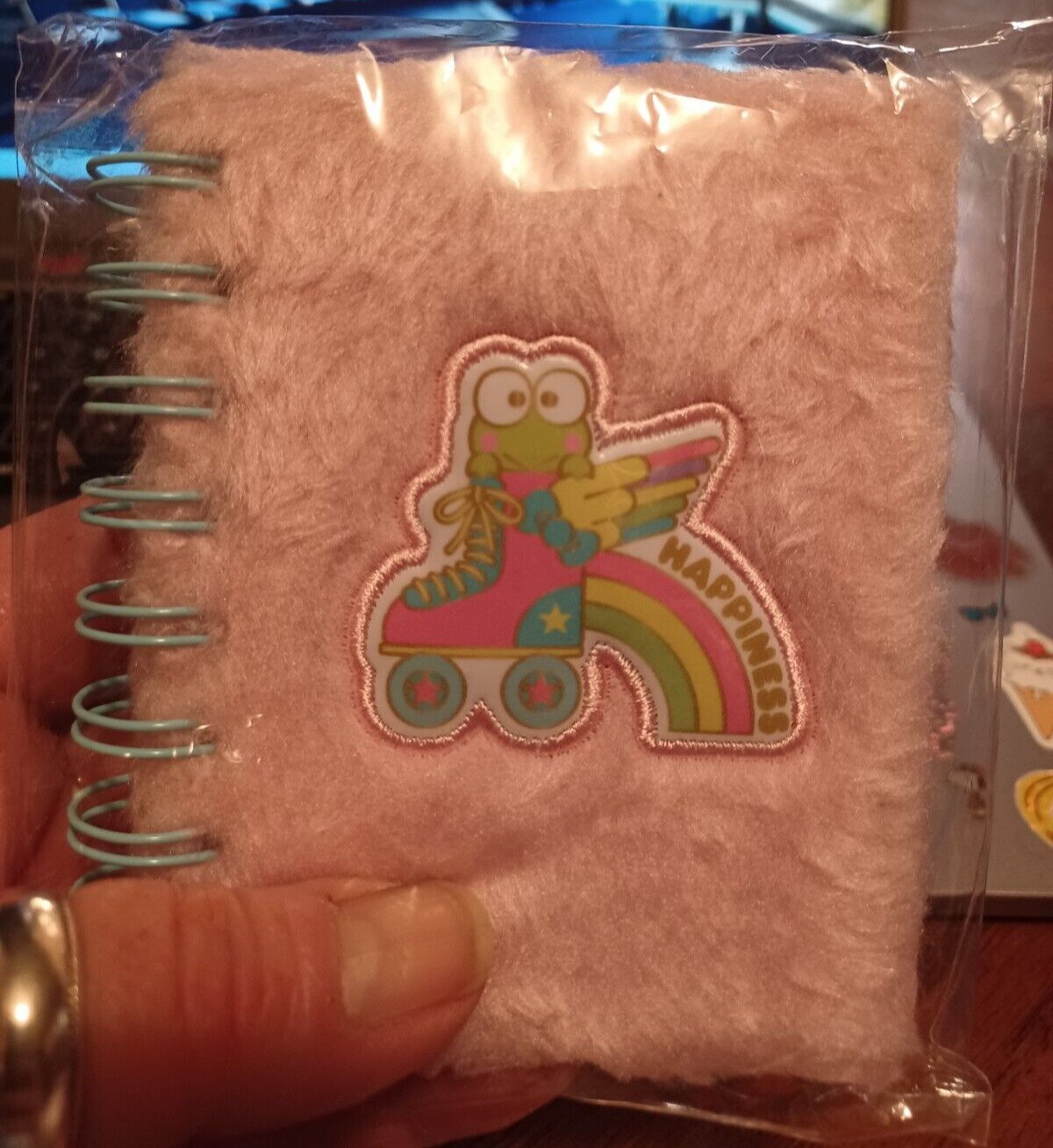 OMG Super Adorable Fuzzy Sanrio Keroppi Mini Journal
