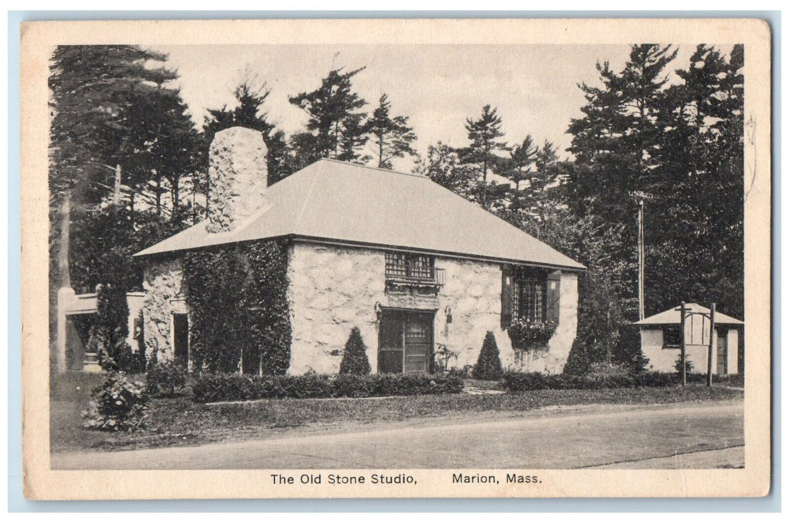 c1940's The Old Stone Studio Marion Massachusetts MA Vintage Postcard