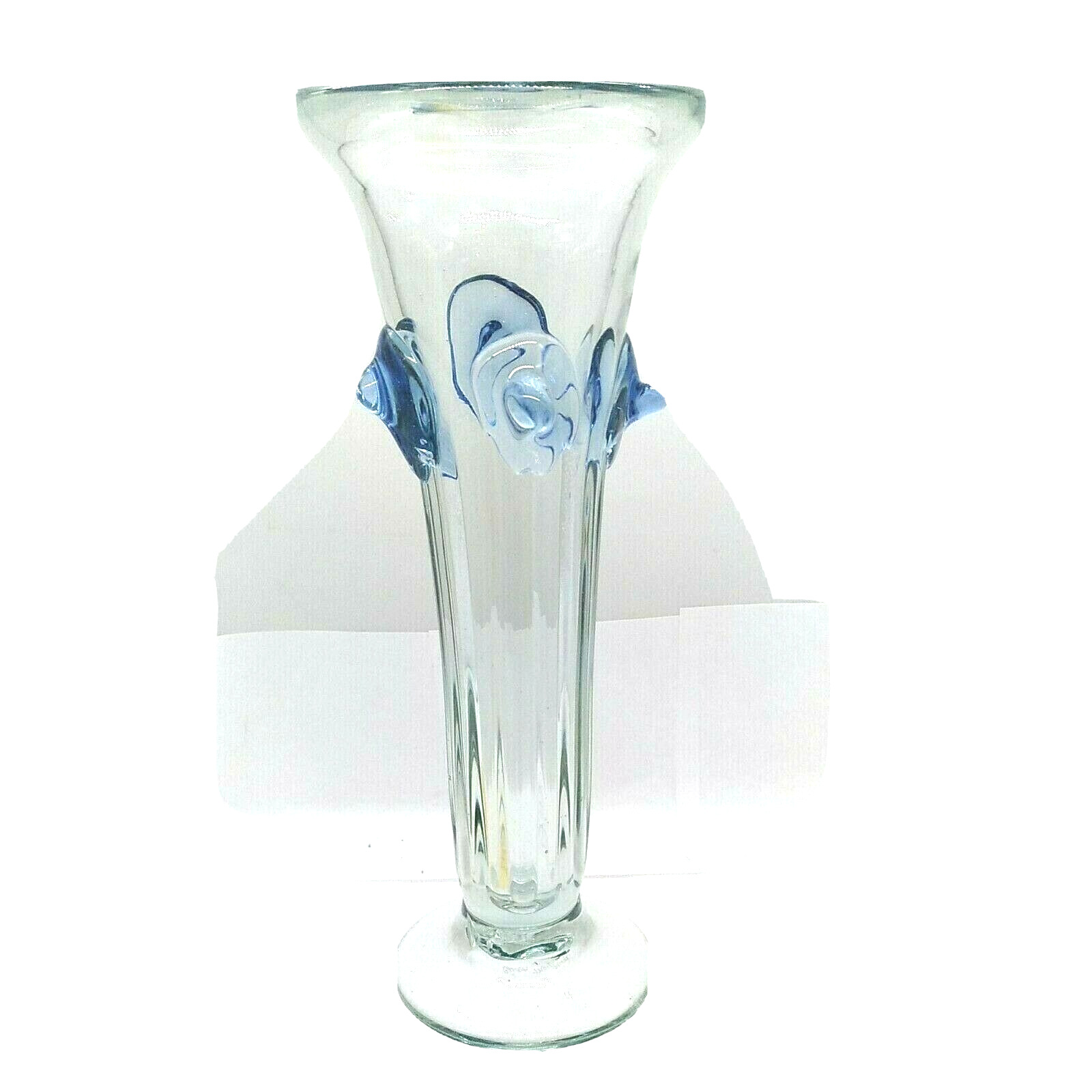 Brian Maytum Hand Blown Glass Vase Passglass Medieval Toast Glass Signed