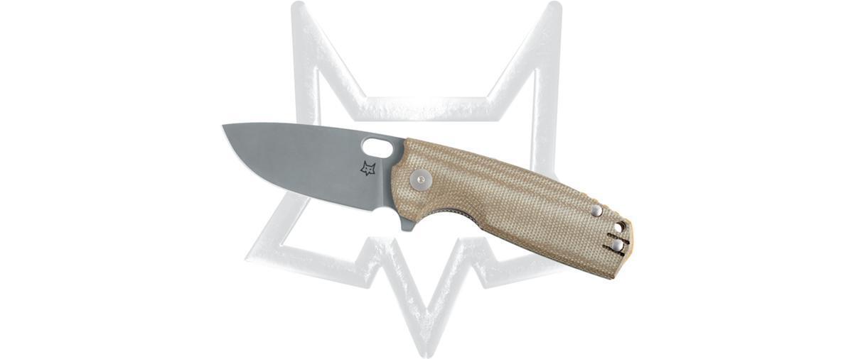 Fox Knives Core FX-604MN Liner Lock Natural Micarta Elmax Stainless Pocket Knife