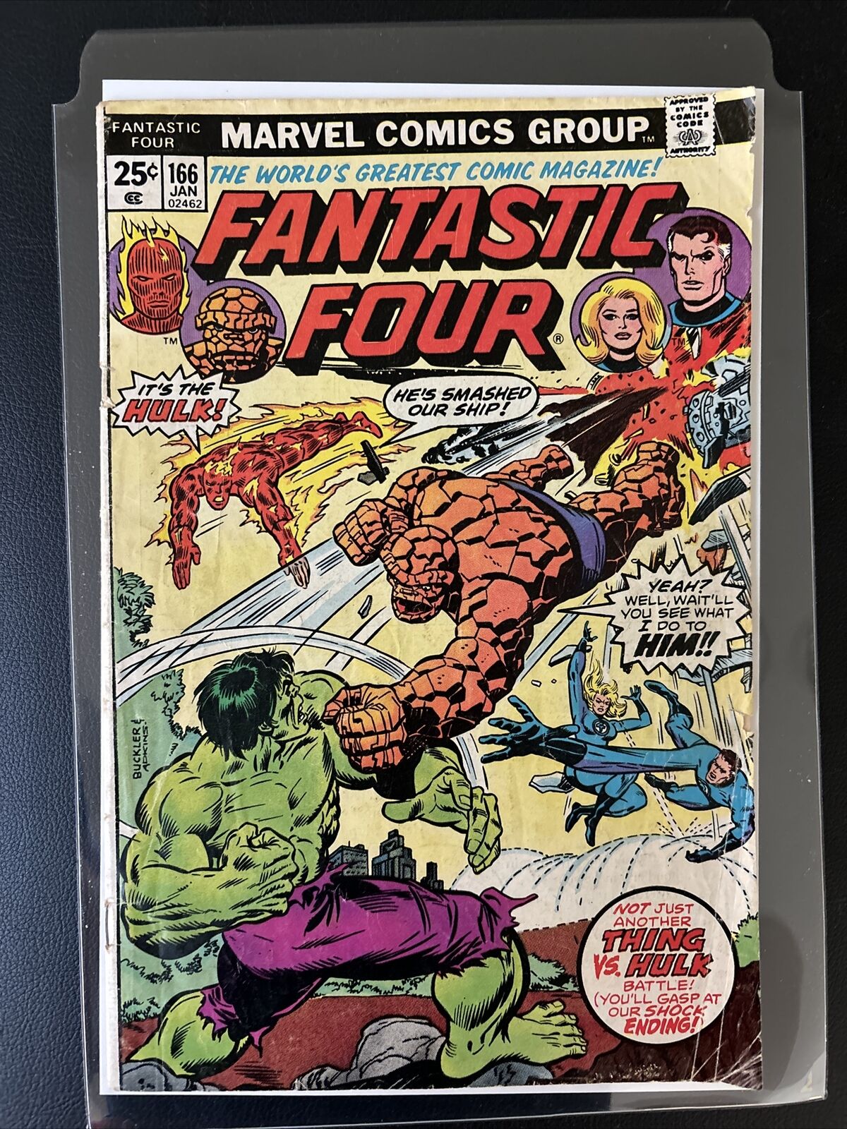 Fantastic Four Vintage Comic Book #166 1976