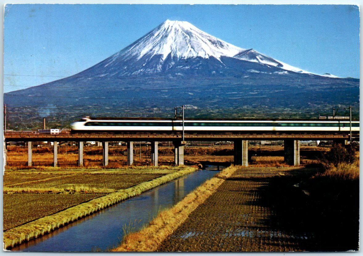 Postcard - Bullet Train - New Tokaido Line, Shizuoka, Japan