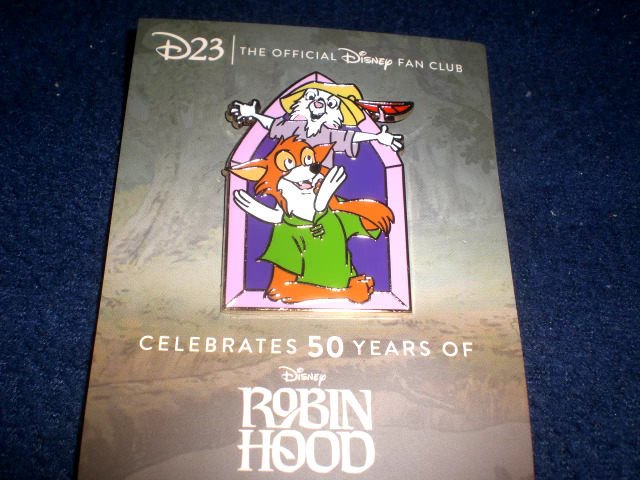 Disney  2023 D23 Exclusive  50th Anniversary  ROBIN HOOD & SKIPPY RABBIT  LE Pin