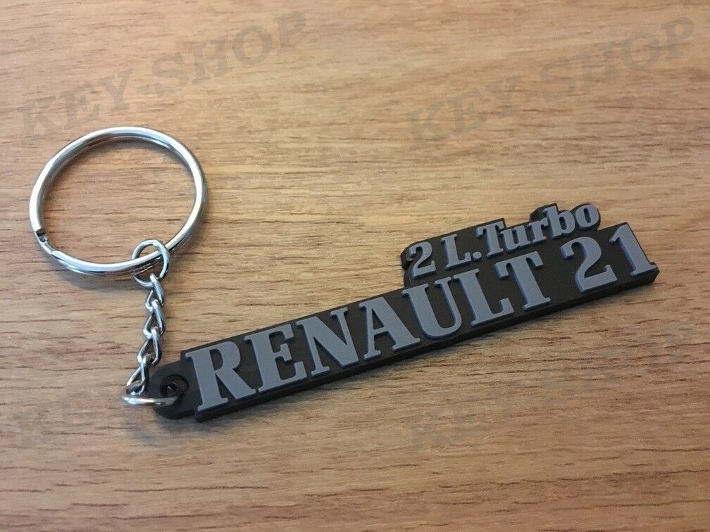 Renault 21 2L TURBO R21 LOGO Soft PVC Keychain / Keychain / Keyring