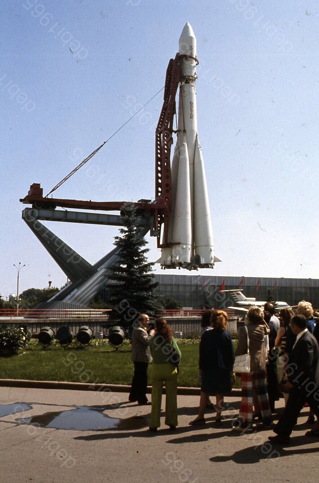 sl44  Original Slide Vintage Soviet Rocket 769a