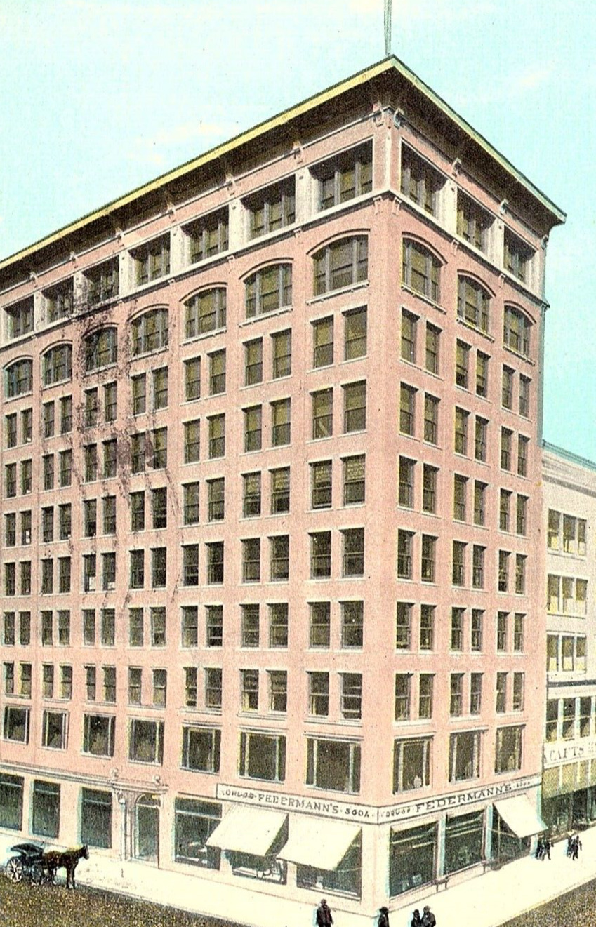 Vintage Missouri, Sharp Bldg., 11th and Walnut, N. W. Cor, Kansas City, MO c1911
