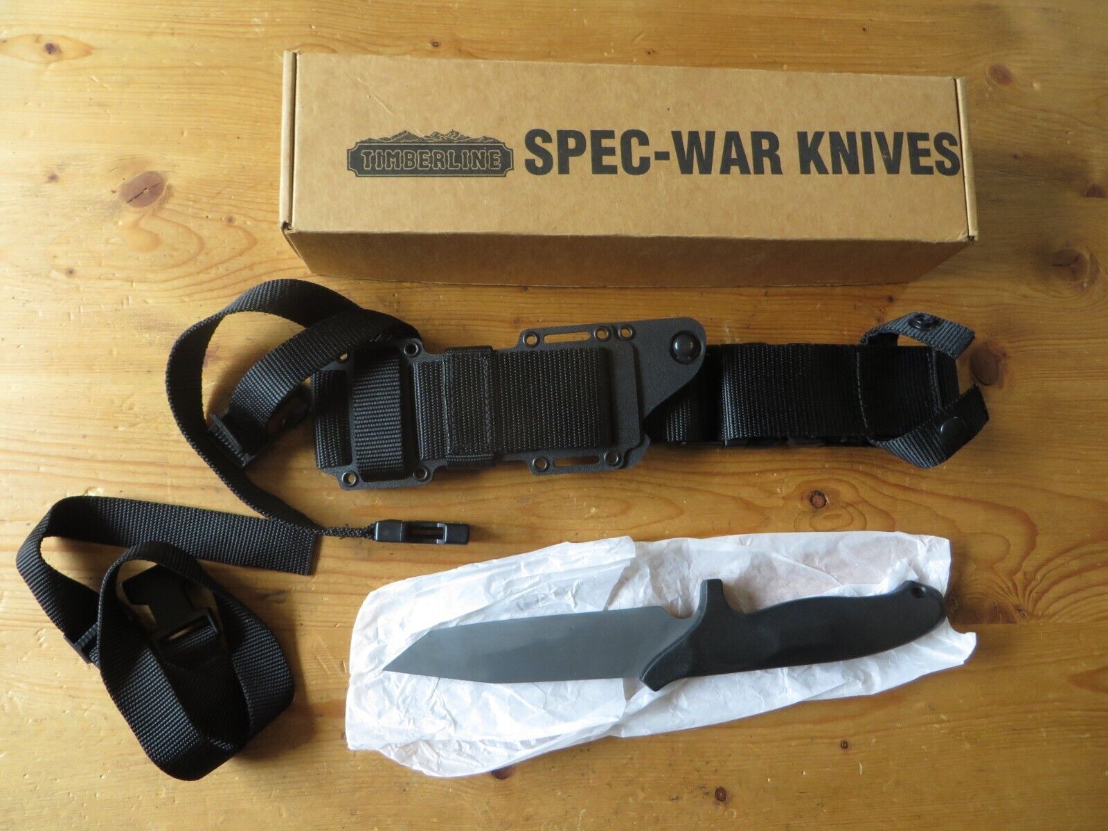 Vintage Timberline Emerson Neeley SpecWar Knife #94012 Black Titanium SAFE QUEEN