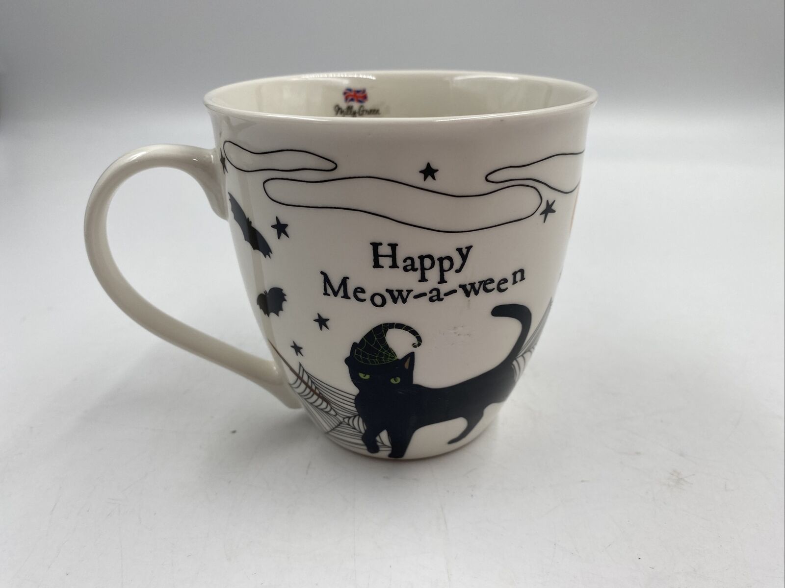 Milly Green Porcelain 16oz Happy Meow-a-ween Coffee Mug BB02B14011
