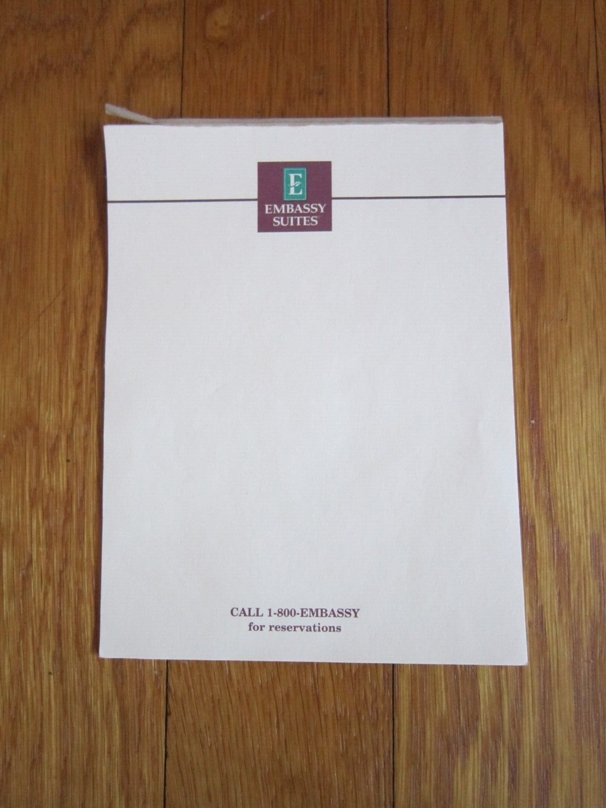 Vintage Embassy Suites Notepad Note Paper USED Collectible 1990s 