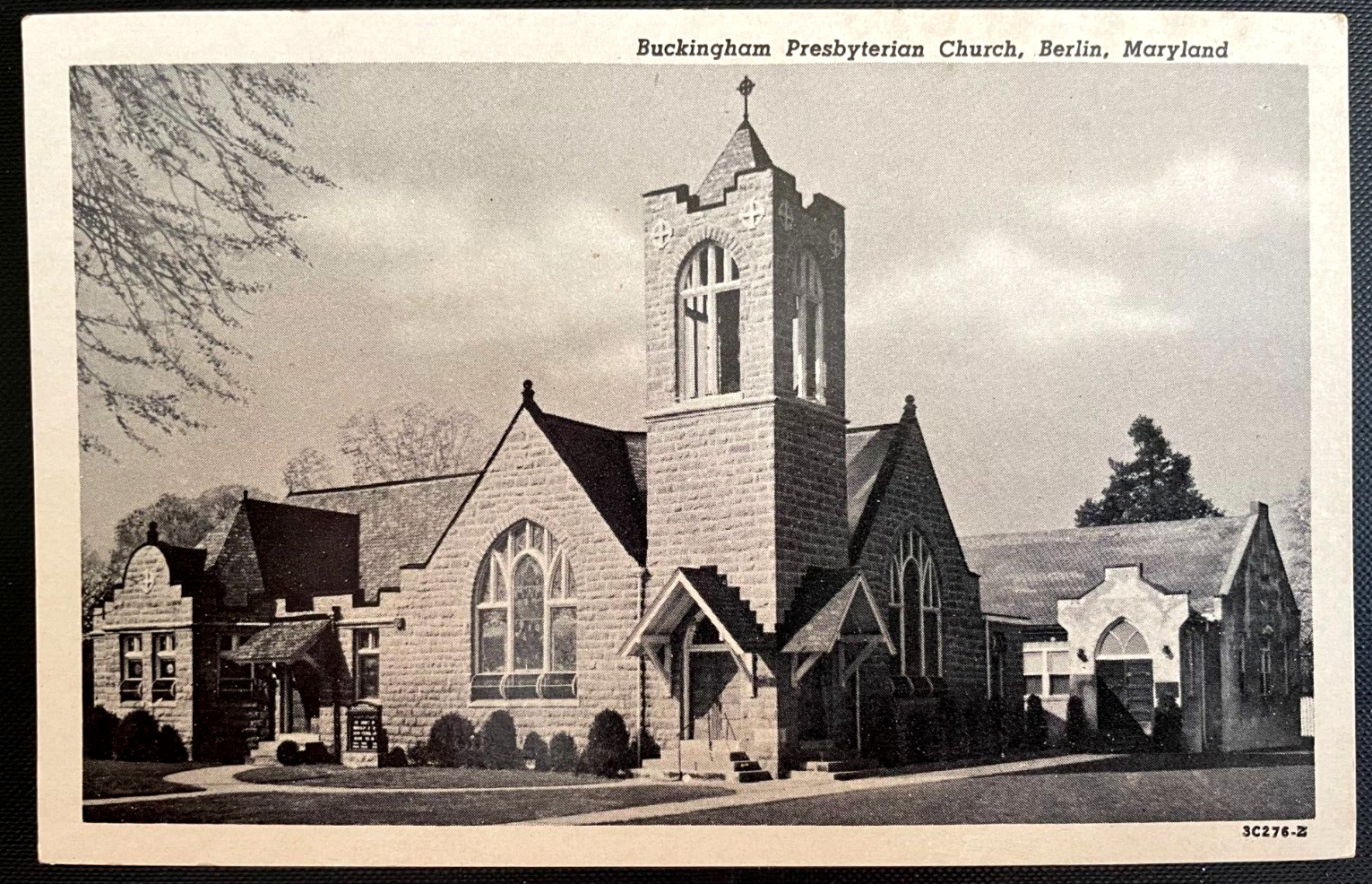 Vintage Postcard 1953 Buckingham Presbyterian Church, Berlin, Maryland