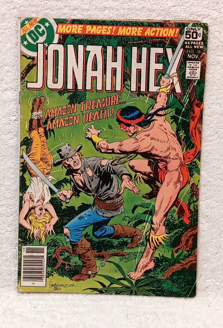 DC Comics JONAH HEX Issue #18 Jose Luis Garcia-Lopez cover 1978 Newsstand