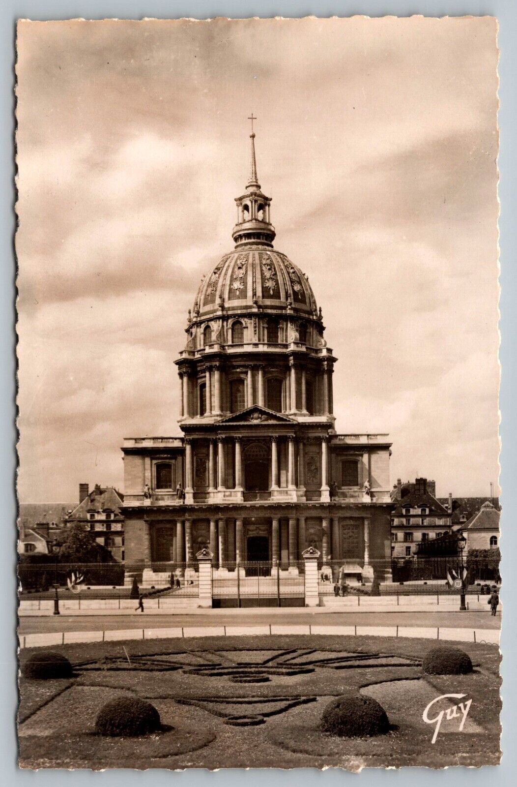 Postcard Dome des Invalides 1706  Paris France RPPC Real Photo   