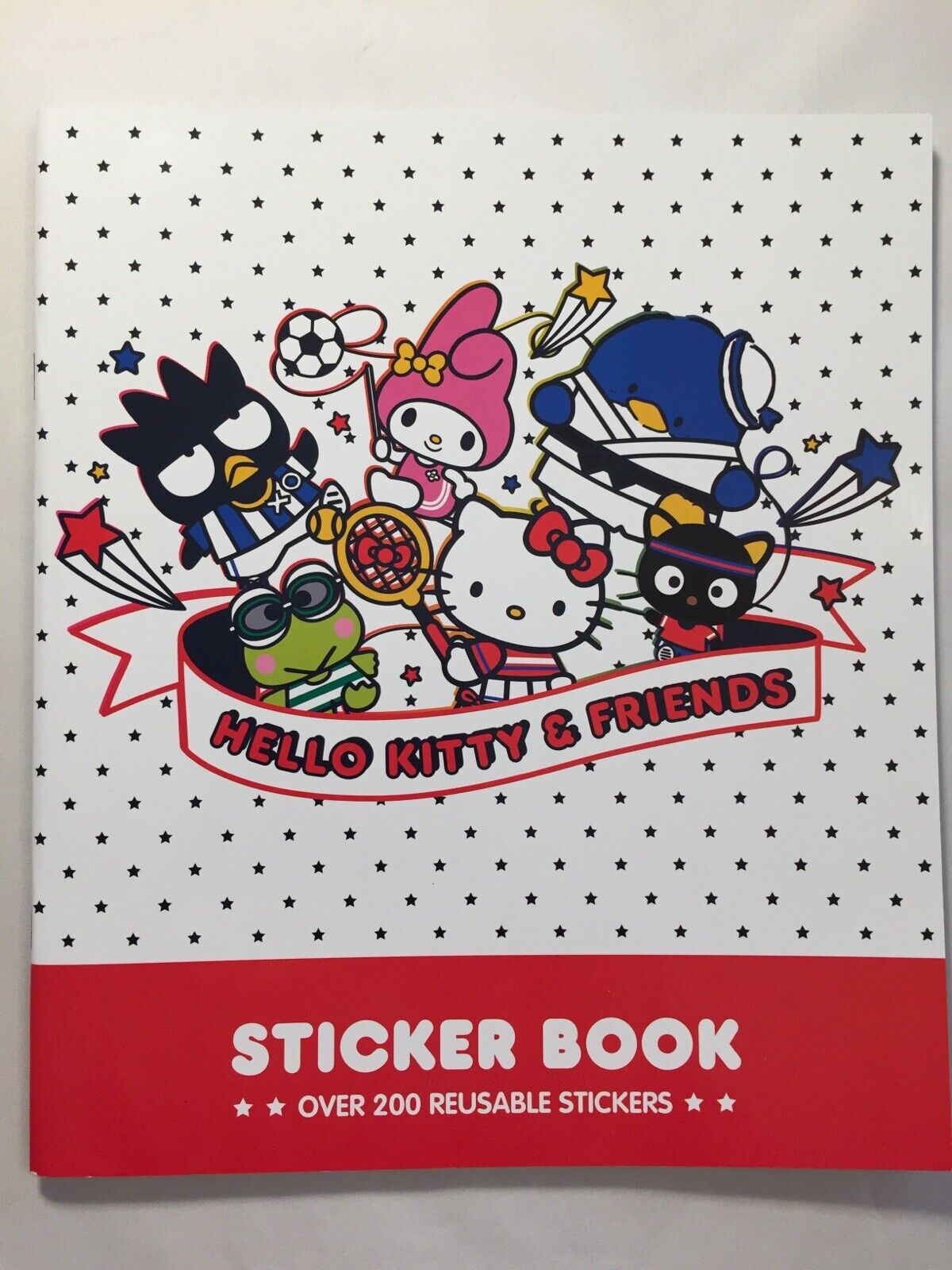 Hello Kitty & Friends Sports Sticker Book 200+ Reusable Stickers Cost Plus New