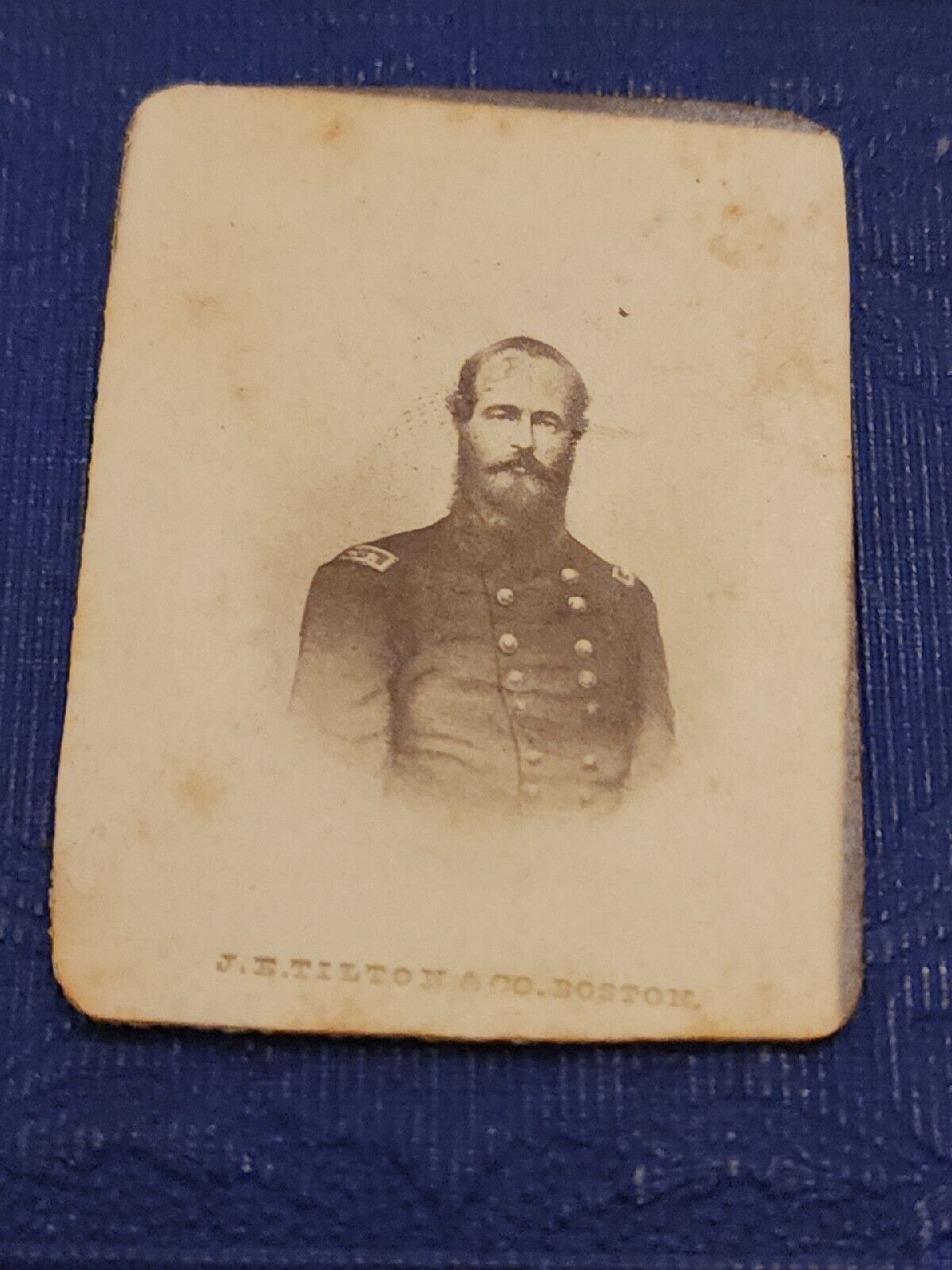 Original Civil War Tilton Albumin Photo Early Union General U.S. GRANT 1- 13/16\