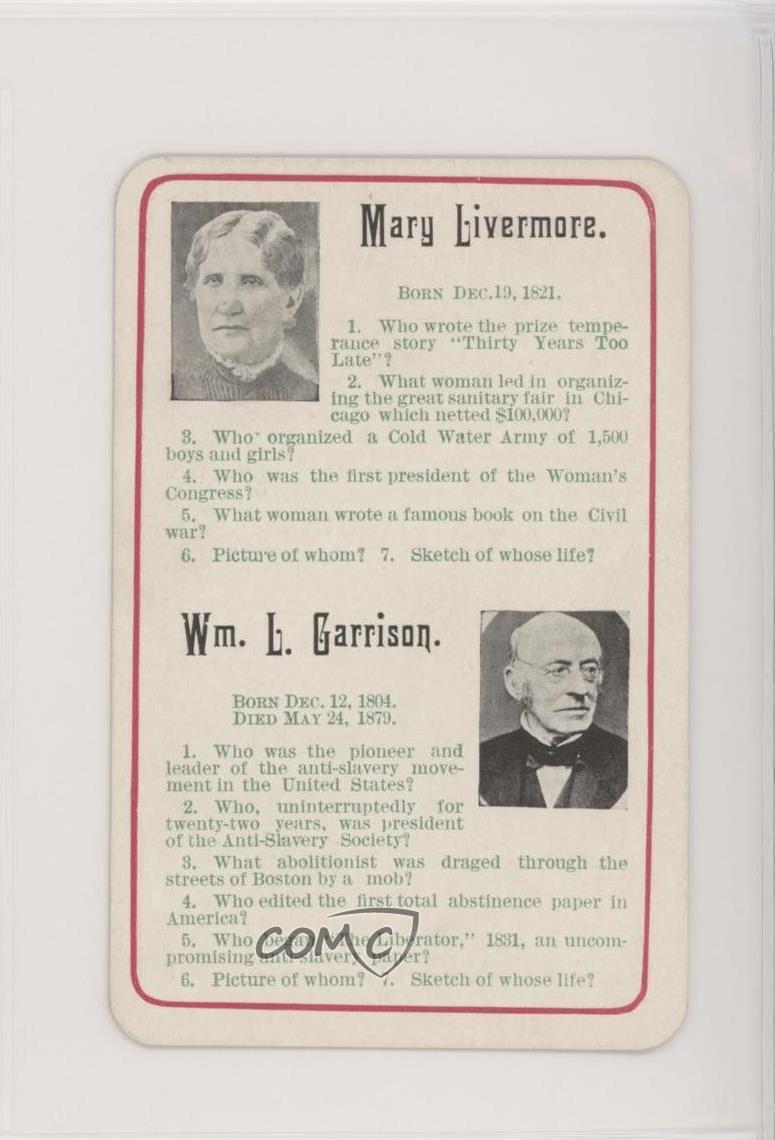 1897 WM Ford Progressive Chautauqua William Lloyd Garrison Mary Livermore L 0w6