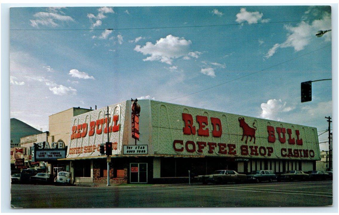 WINNEMUCCA, NV Nevada ~ Street Scene RED BULL CASINO c1970s Postcard