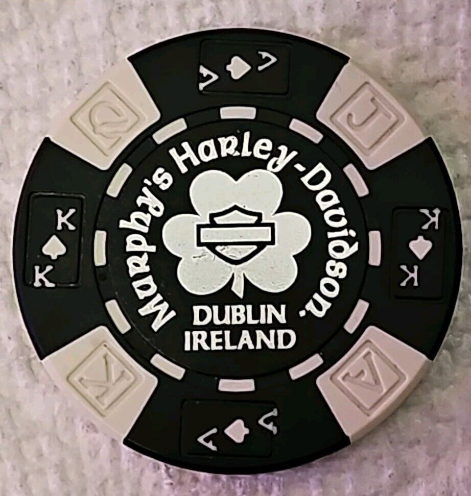 Harley Davidson Poker Chip LUCKY Murphy's Harley-Davidson Dublin Ireland NEW