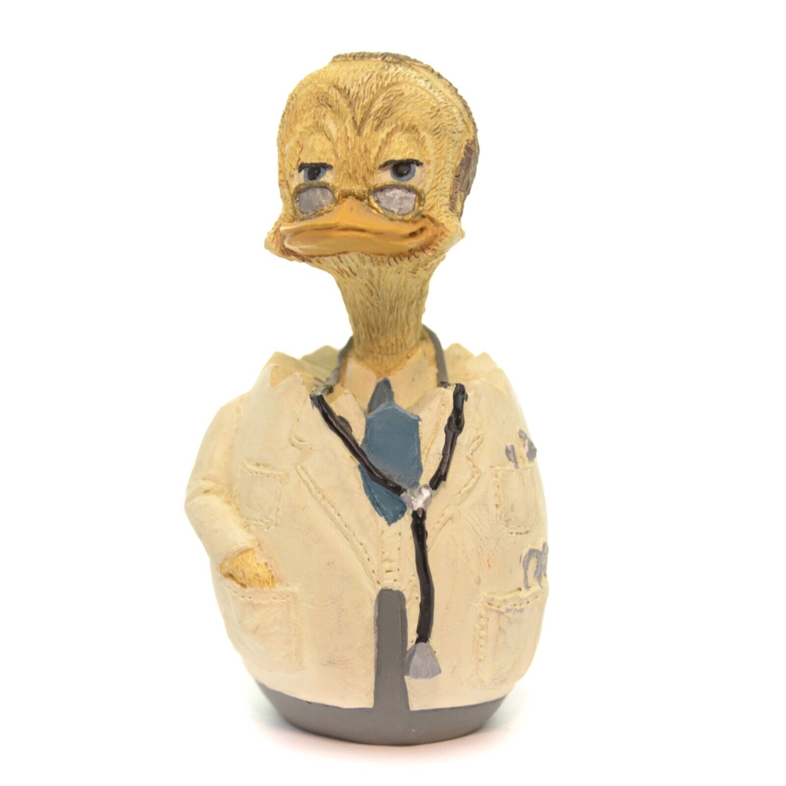 Vintage Eggbert And Friends 1989 Malcom Bommer Duck Doctor Figurine Enesco 