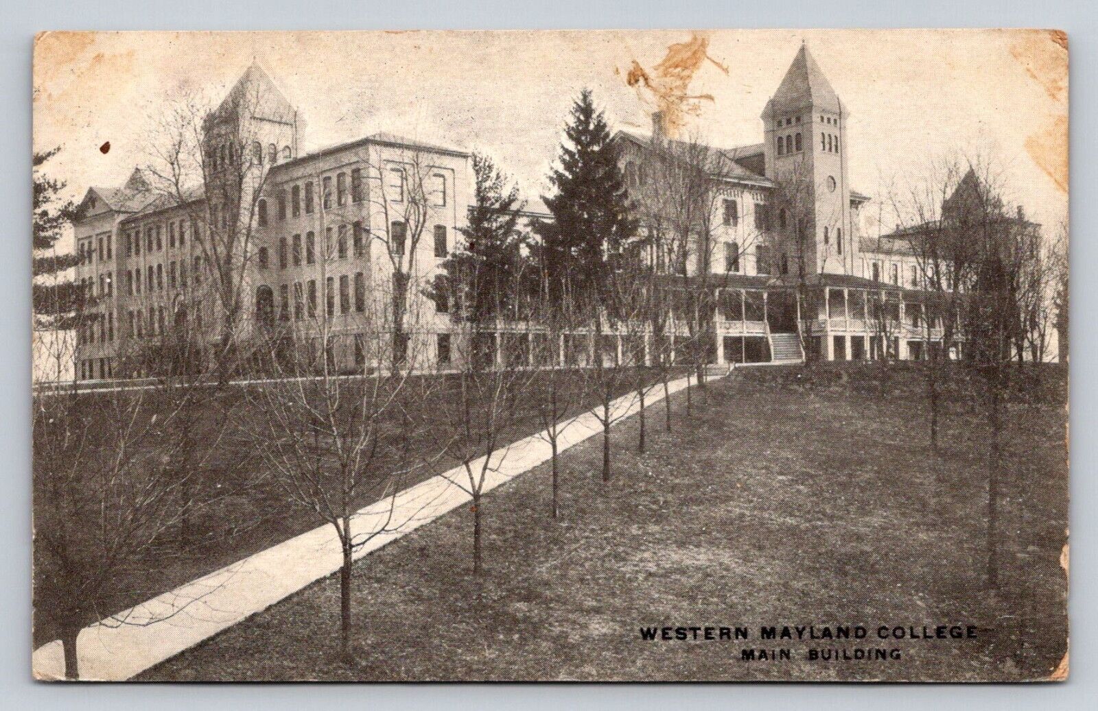 c1910 Main Building Western Maryland College Westminster Maryland P742