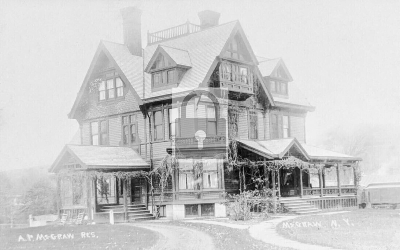 A P McGraw Residence House McGraw New York NY - 8x10 Reprint