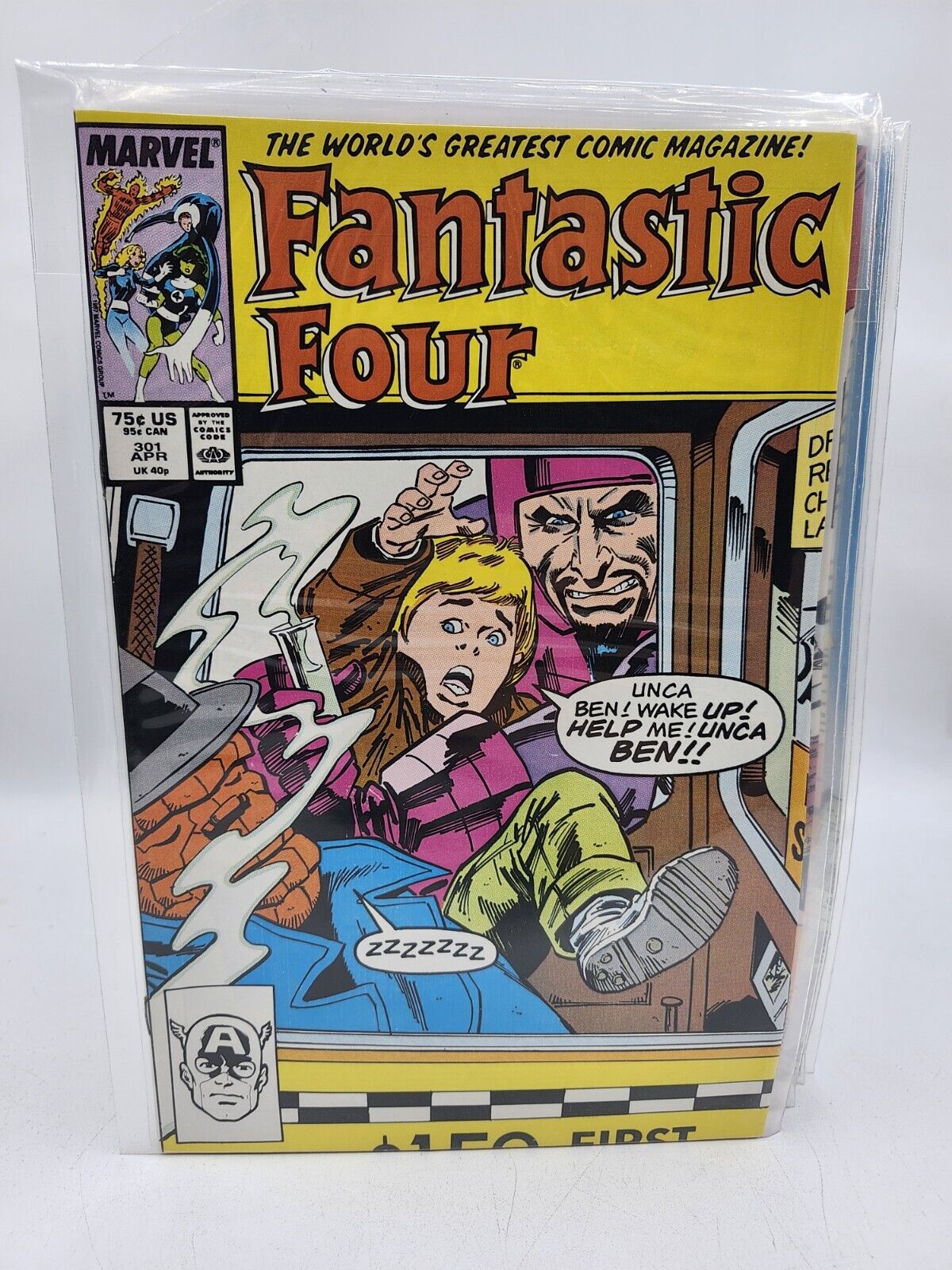 Fantastic Four 301 vs The Wizard  1987  Marvel Comic