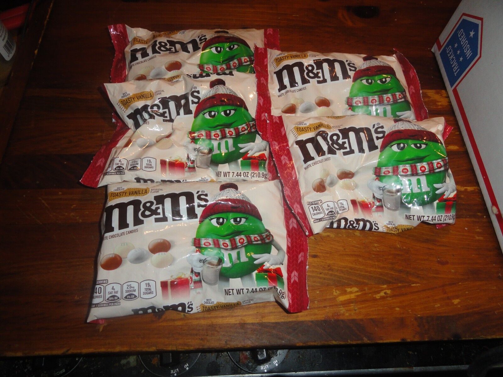 last 4 toasty vanilla chistmas m&ms candy m&m discontinued chocolate holiday 7.4