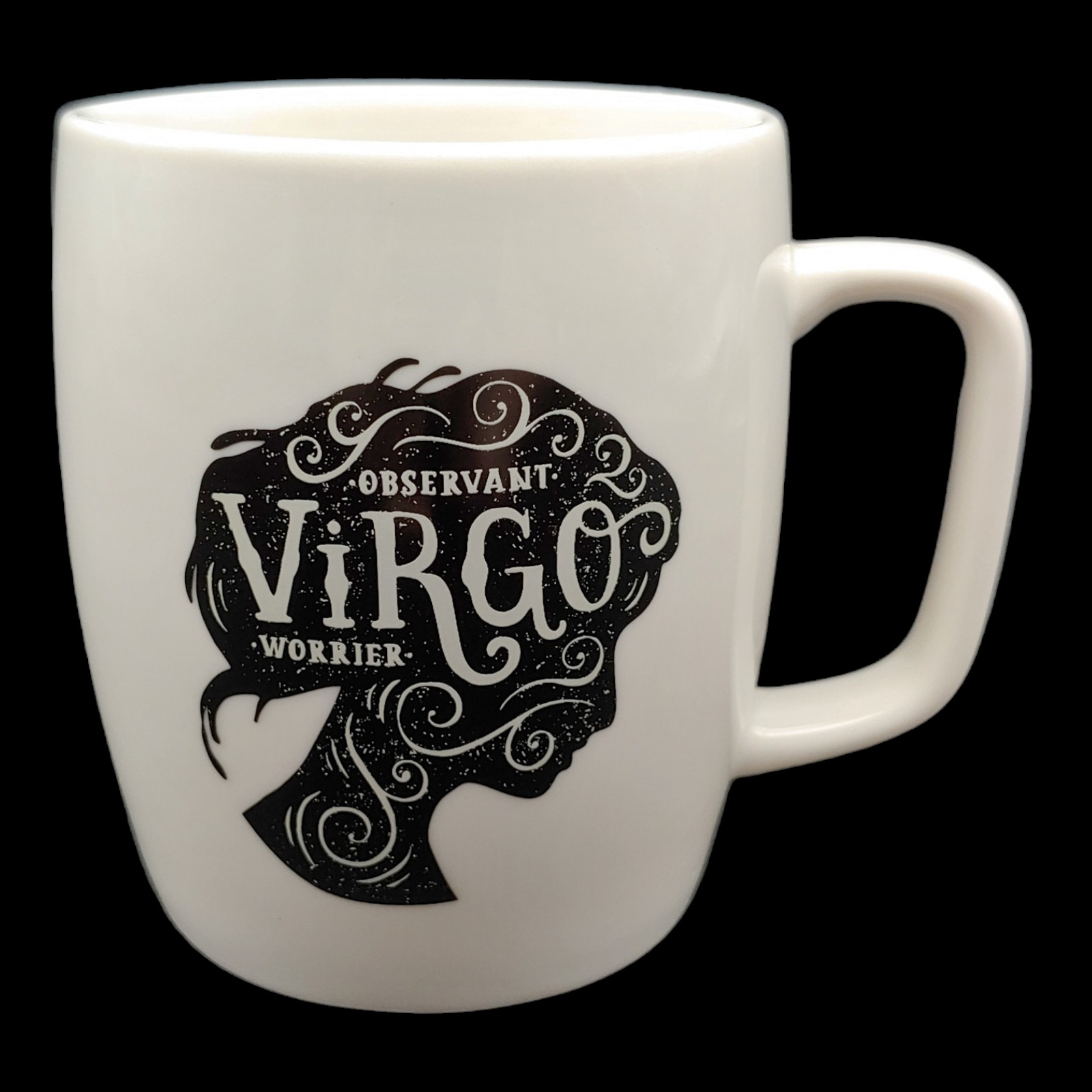 Threshold Virgo Zodiac Sign Coffee Mug - 16oz Large Black White Astrology Target