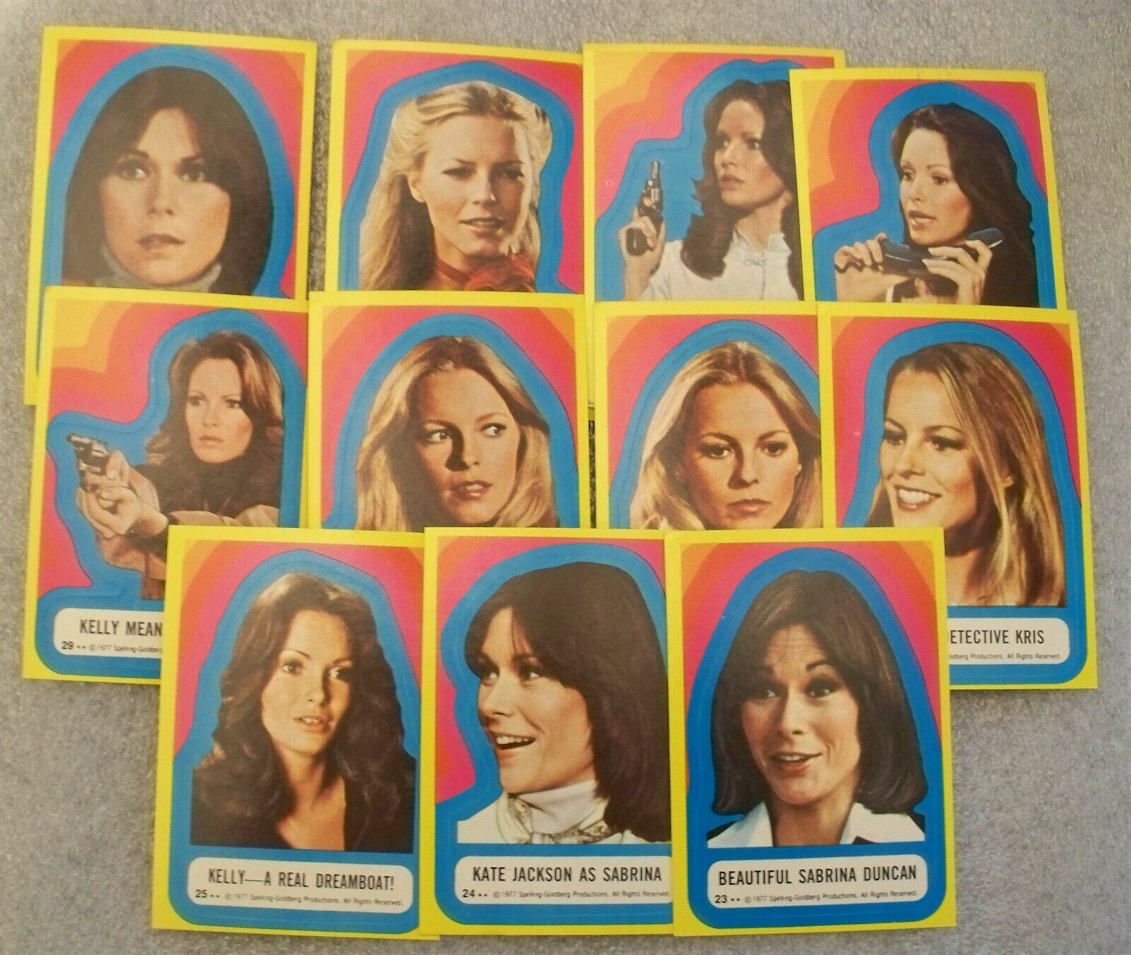 Charlie's Angels Series 3 complete stickers set * READ *