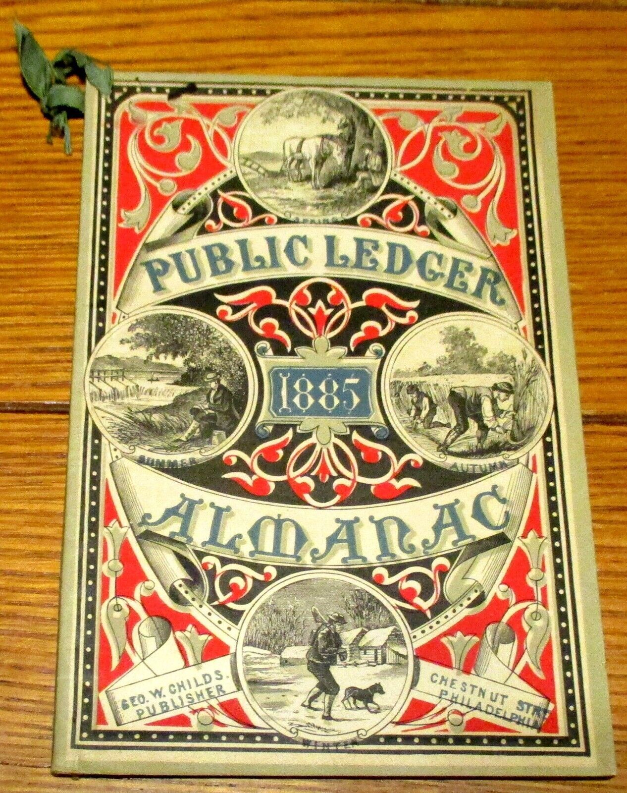 1885 Philadelphia Public Ledger Almanac  57 Pages  NICE