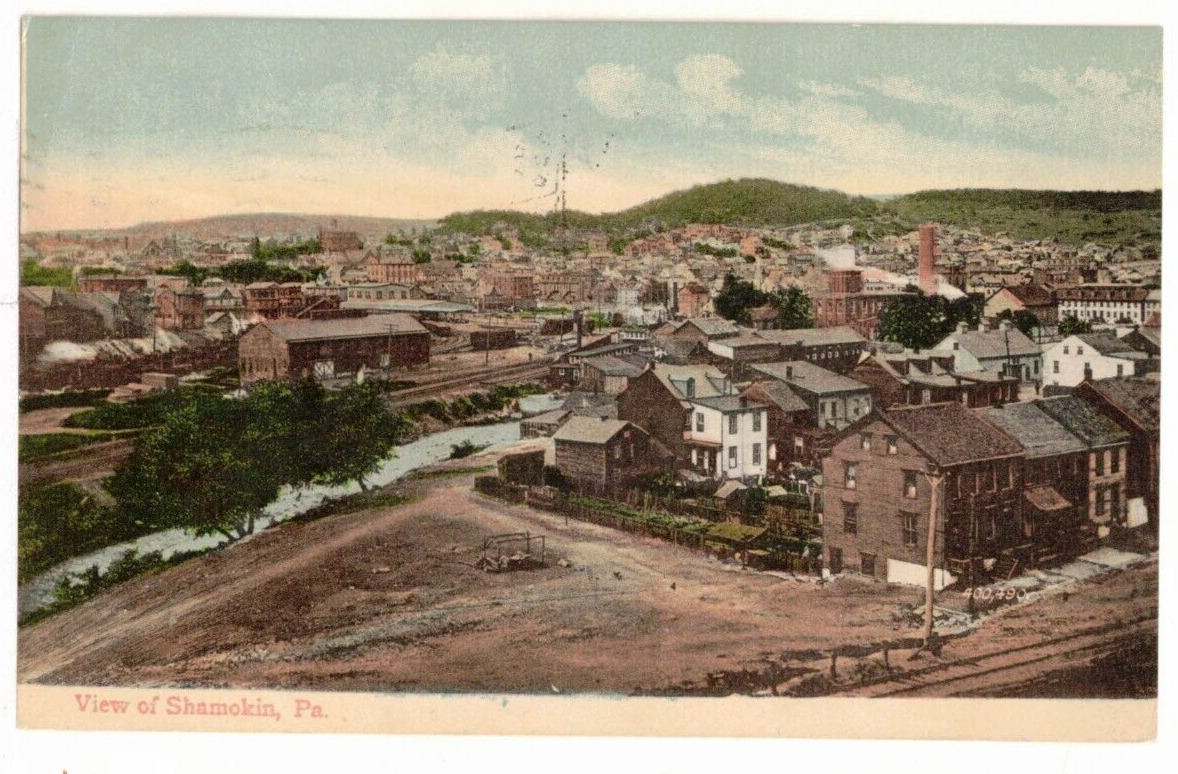 1907 PC: Panoramic View of Shamokin, Pennsylvania
