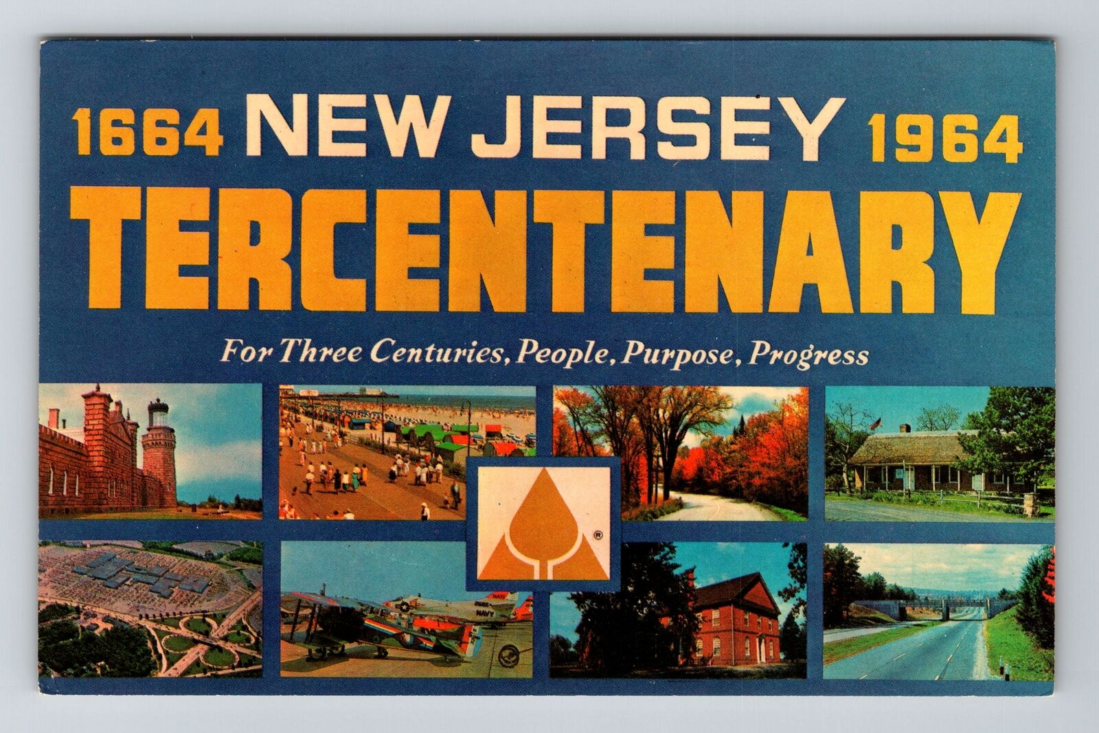 NJ-New Jersey, Scenic Photos at Tercentenary, Vintage Postcard