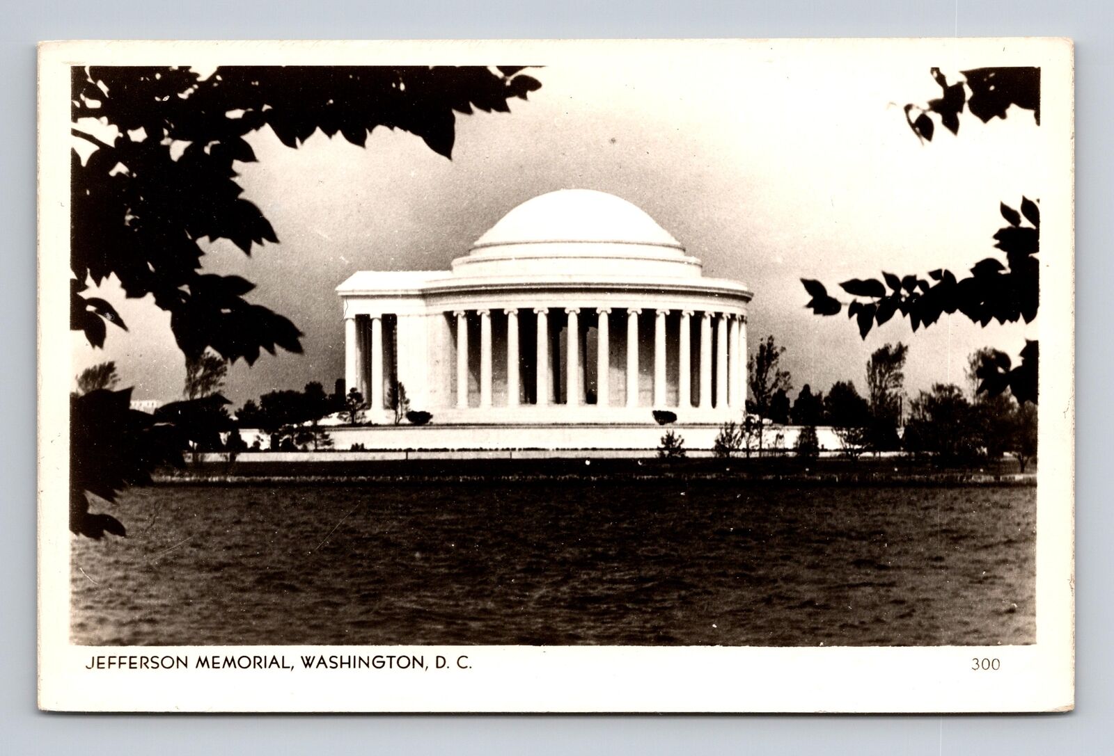 RPPC Postcard Washington DC Jefferson Memorial Real Photo