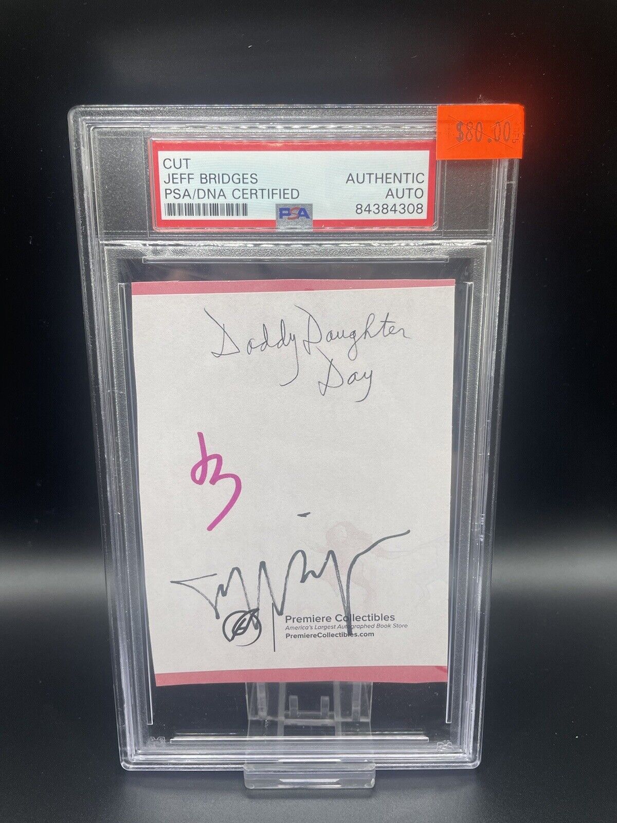 Jeff Bridges PSA/DNA Certified Autograph Signed Cut