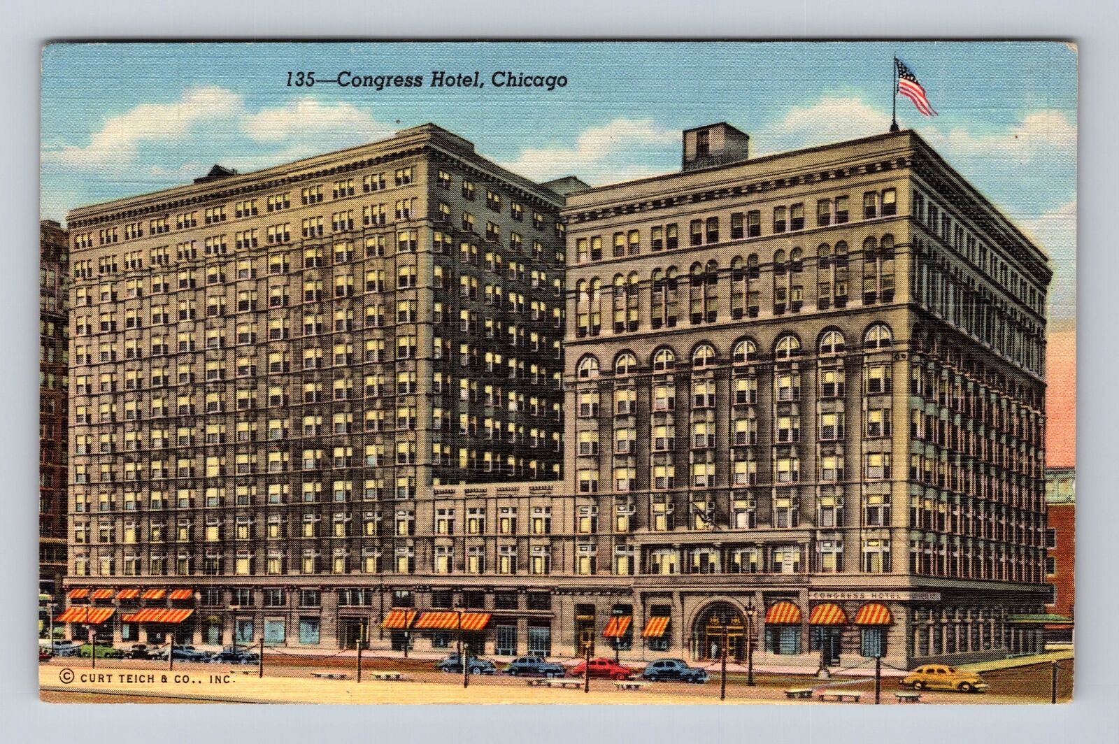 Chicago IL-Illinois, Congress Hotel, Advertisement, Vintage c1952 Postcard