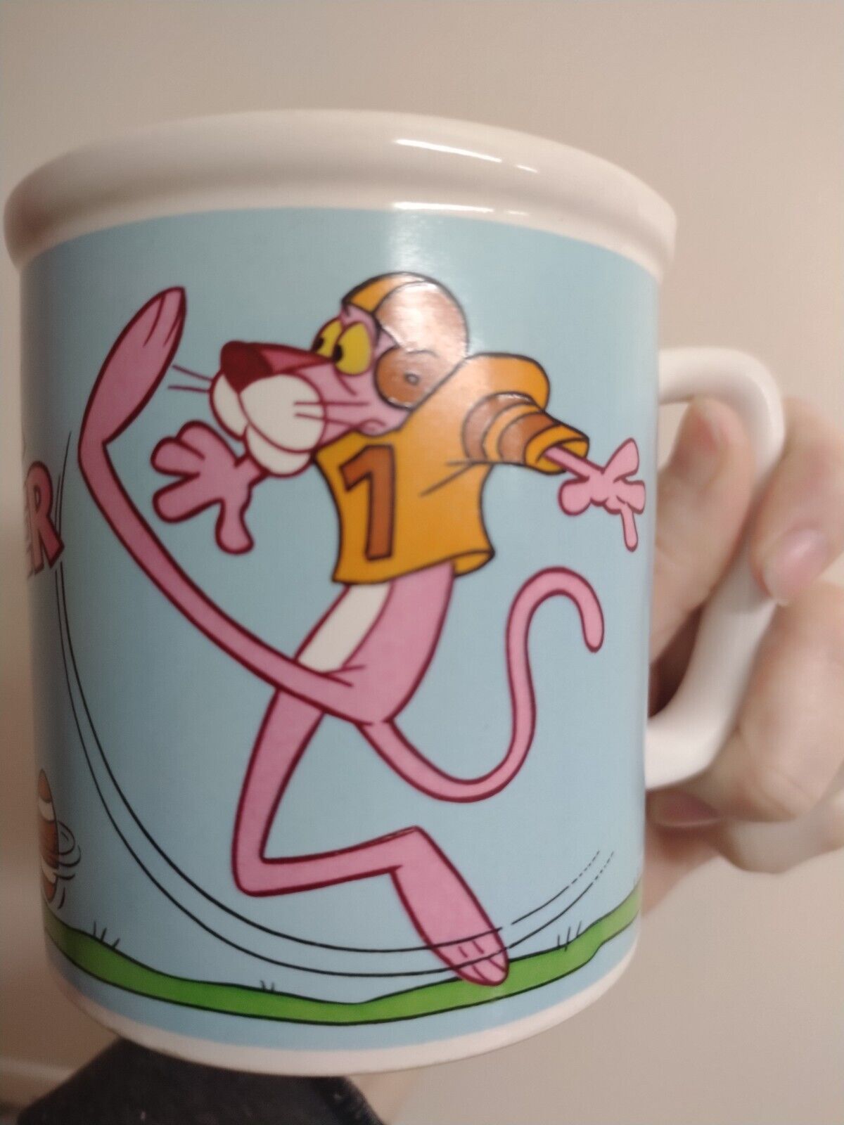 Vintage Pink Panther Punter Mug 1982