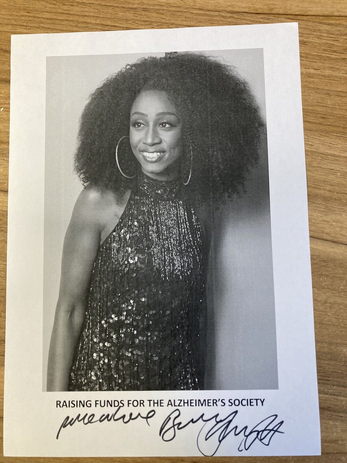 BEVERLEY KNIGHT HAND SIGNED AUTOGRAPH A4 SIZE 80g PAPER
