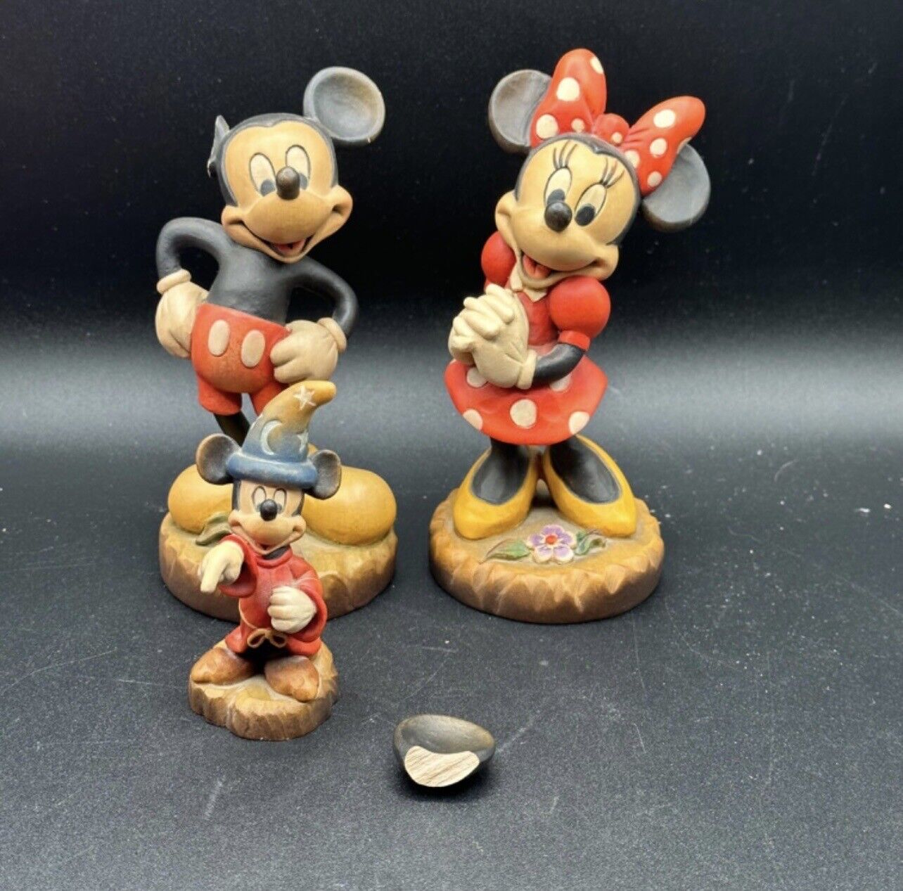 ANRI Mickey & Minnie Sculpture 409/500. Fantasia Mickey #445