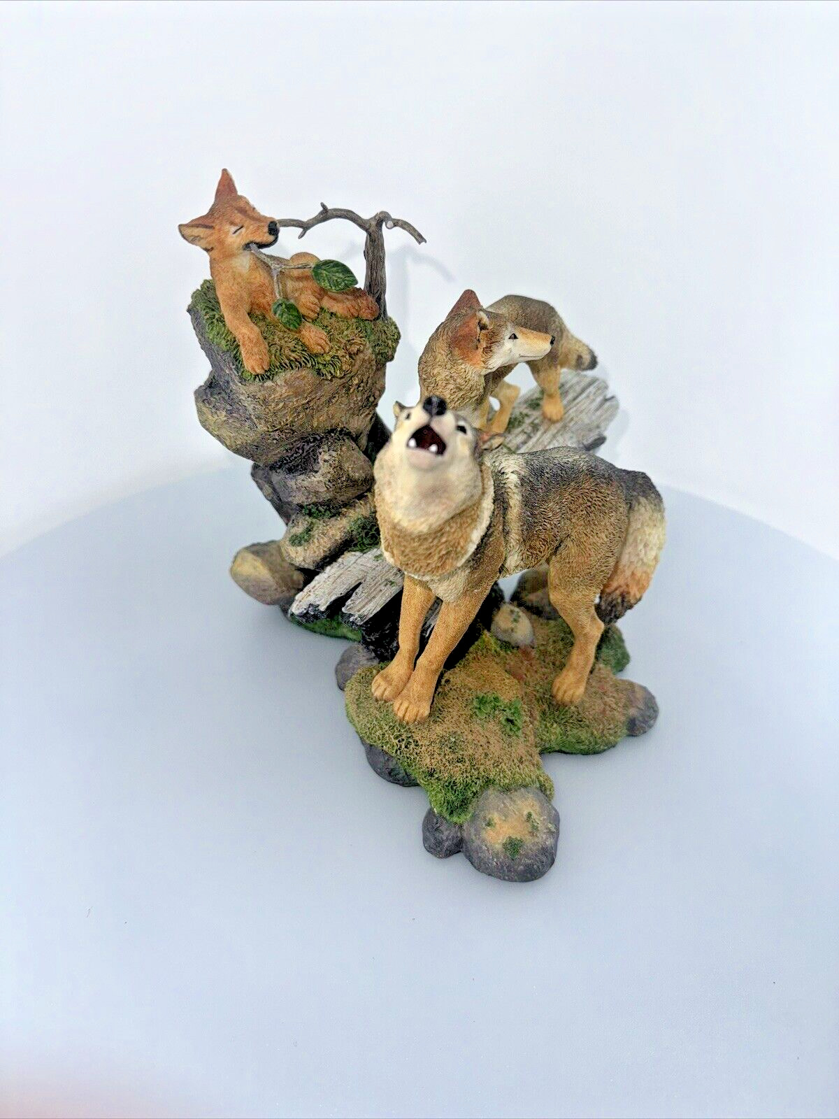 Generations By Nick Bibby Danbury Mint Wolf Spirits  sculptures figurines