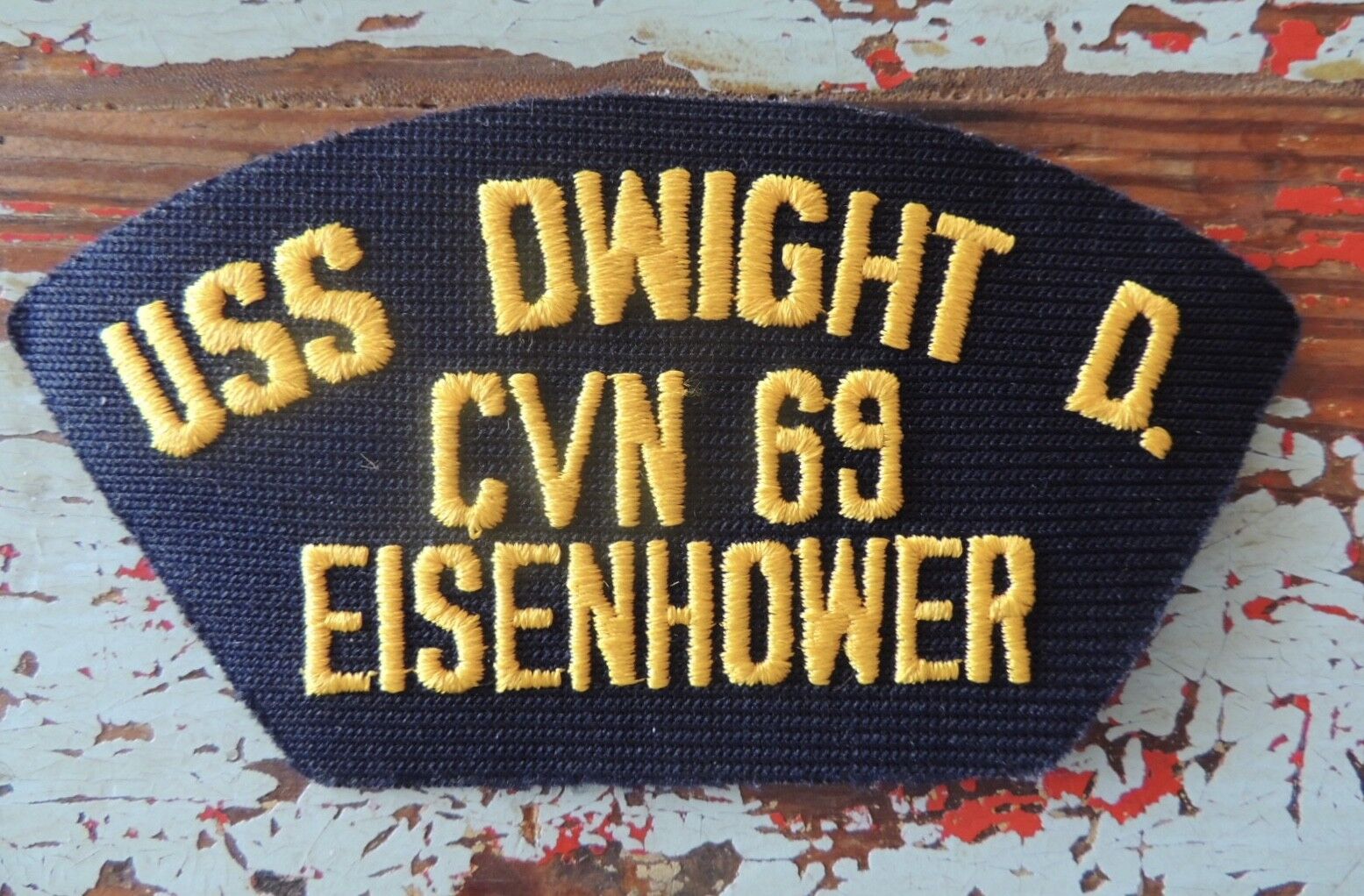 USS Dwight D. Eisenhower CVN 69 Patch Military US Navy Nuclear Aircraft Carrier 