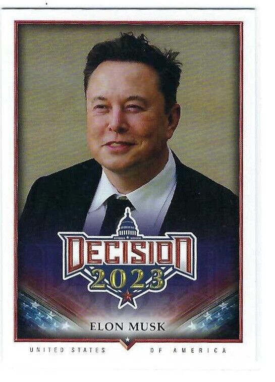 Elon Musk Decision 2022 Update Series BASE CARD #253 CEO of SpaceX, Tesla & X