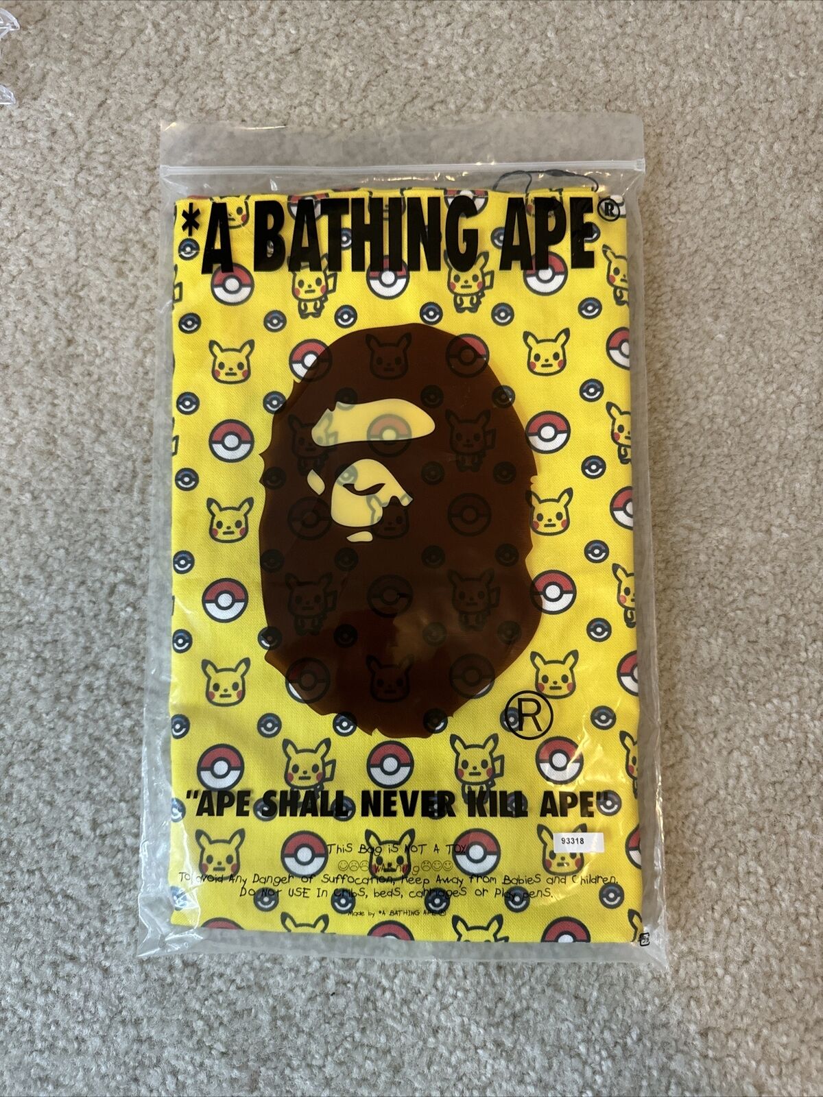 NEW with bag an tags - BAPE x POKEMON Limited Edition Tote - Sold Out FW20