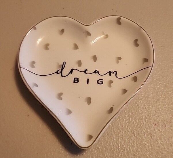 Heart Shaped Ceramic Trinket Dish \