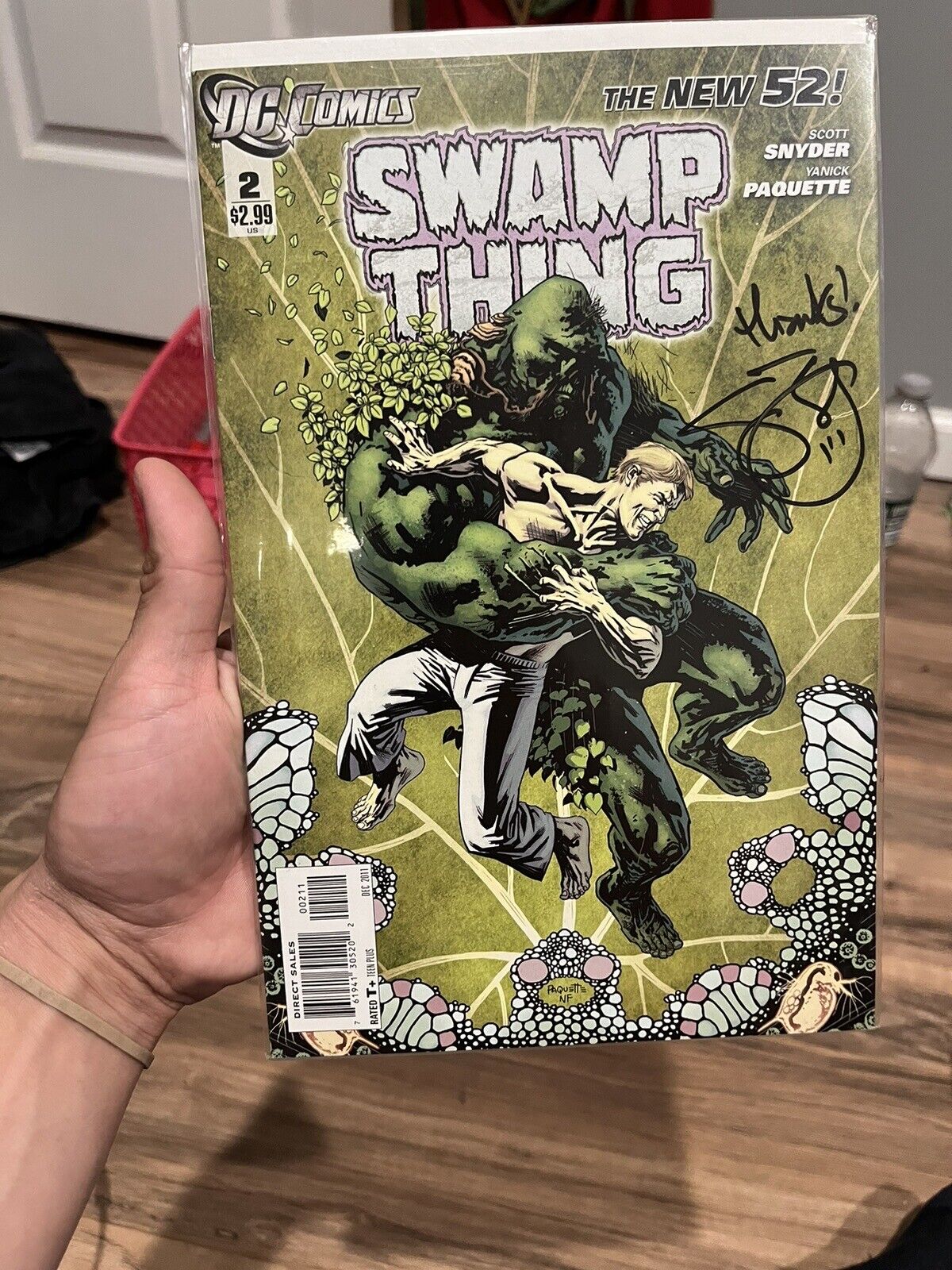 Swamp Thing #2 New 52 (DC, 2011) SIGNED by Scott Synder Rare