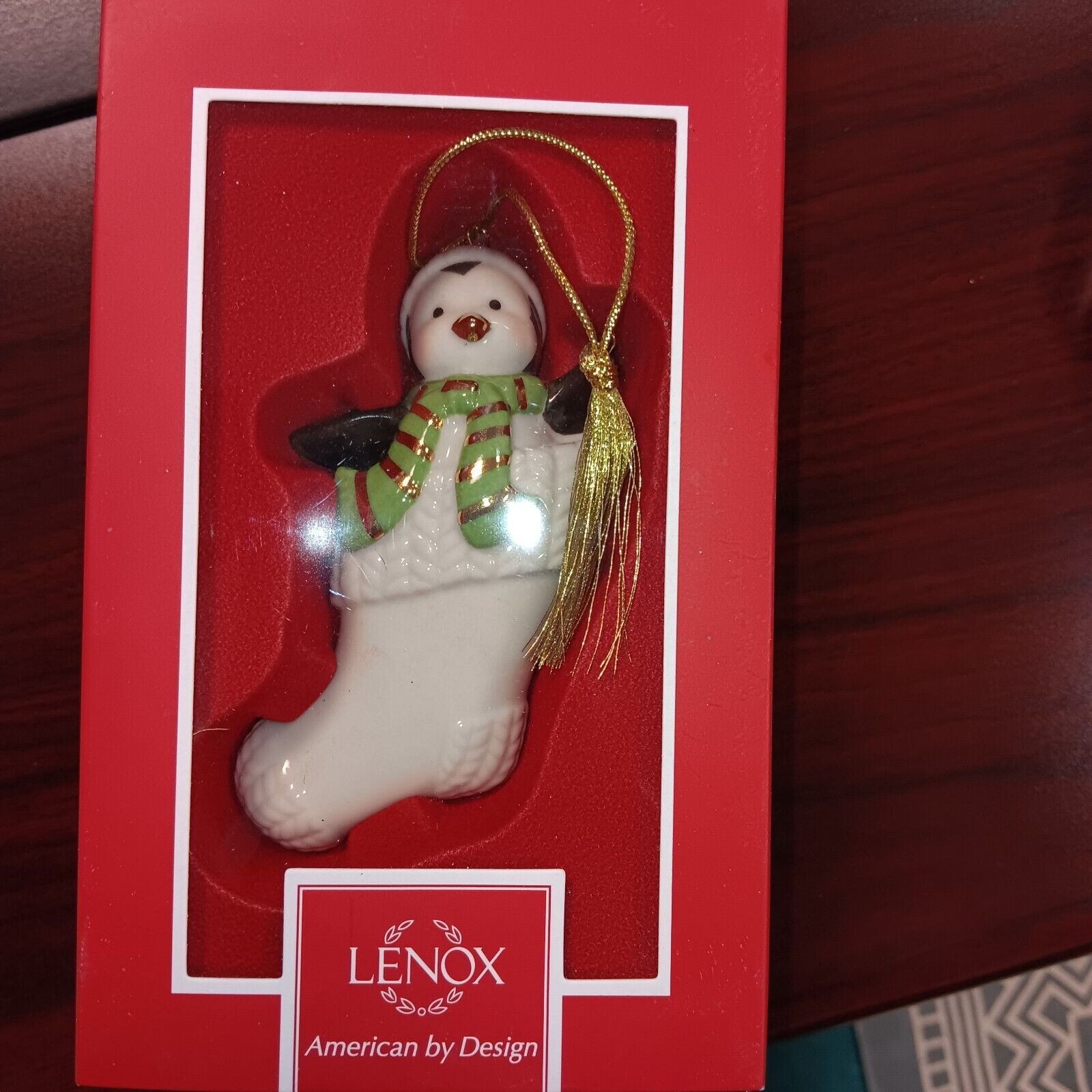 Lenox peek Penguin Ornament First Quality New In Box