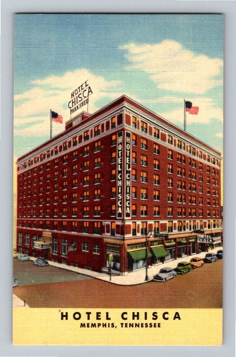 1940'S. HOTEL CHISCA. MEMPHIS, TENN. POSTCARD GG15