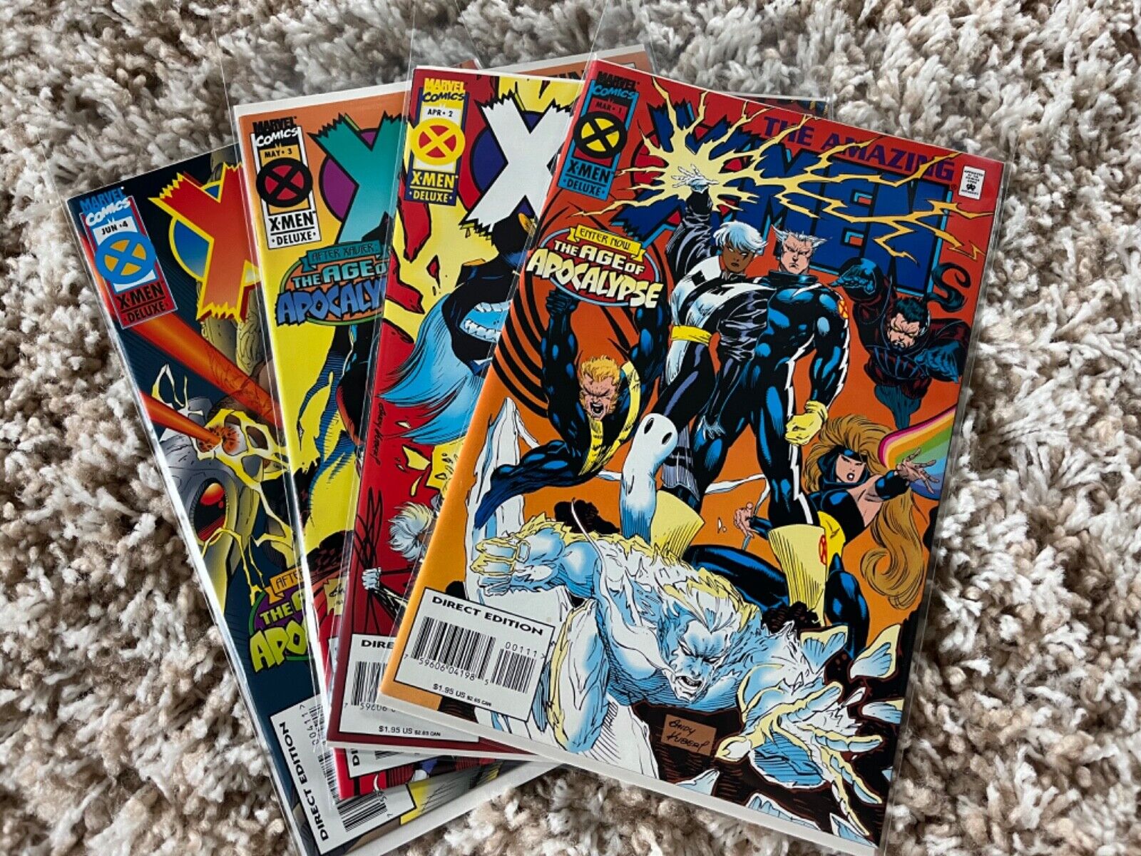 The Amazing X-Men Complete Set #1 - 4 Age of Apocalypse 1995 Marvel Comics